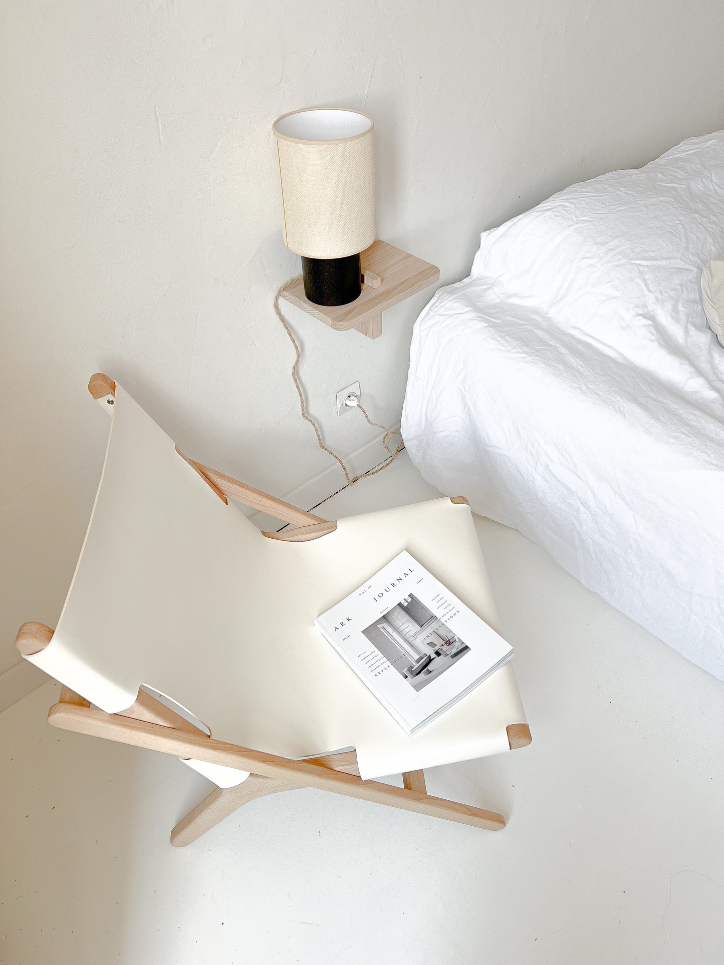 FAUTEUIL H BLANC CASSE
