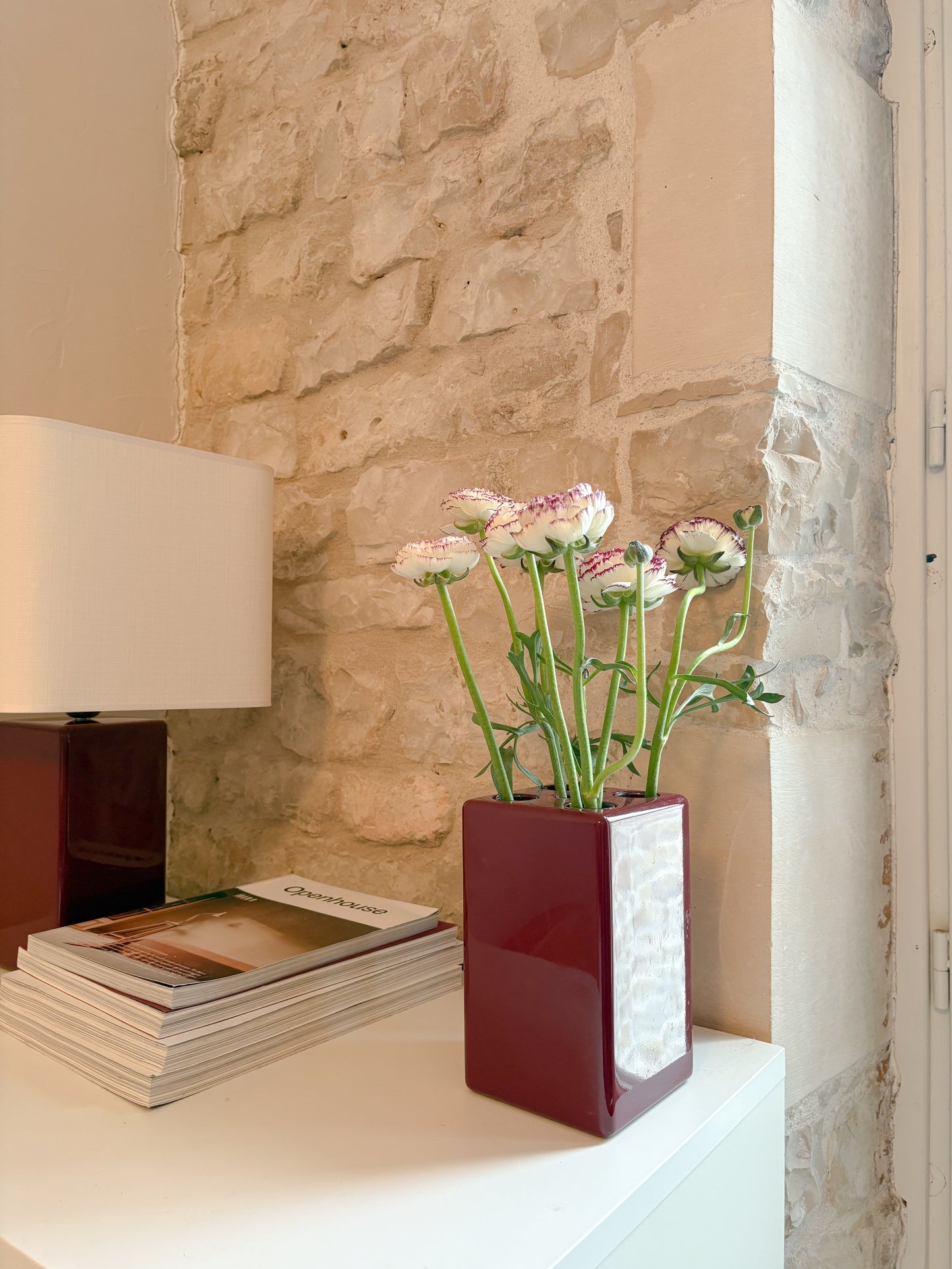 Vase MELLOW bordeaux