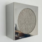 Lampe applique NICOLE ronde gris-bleu