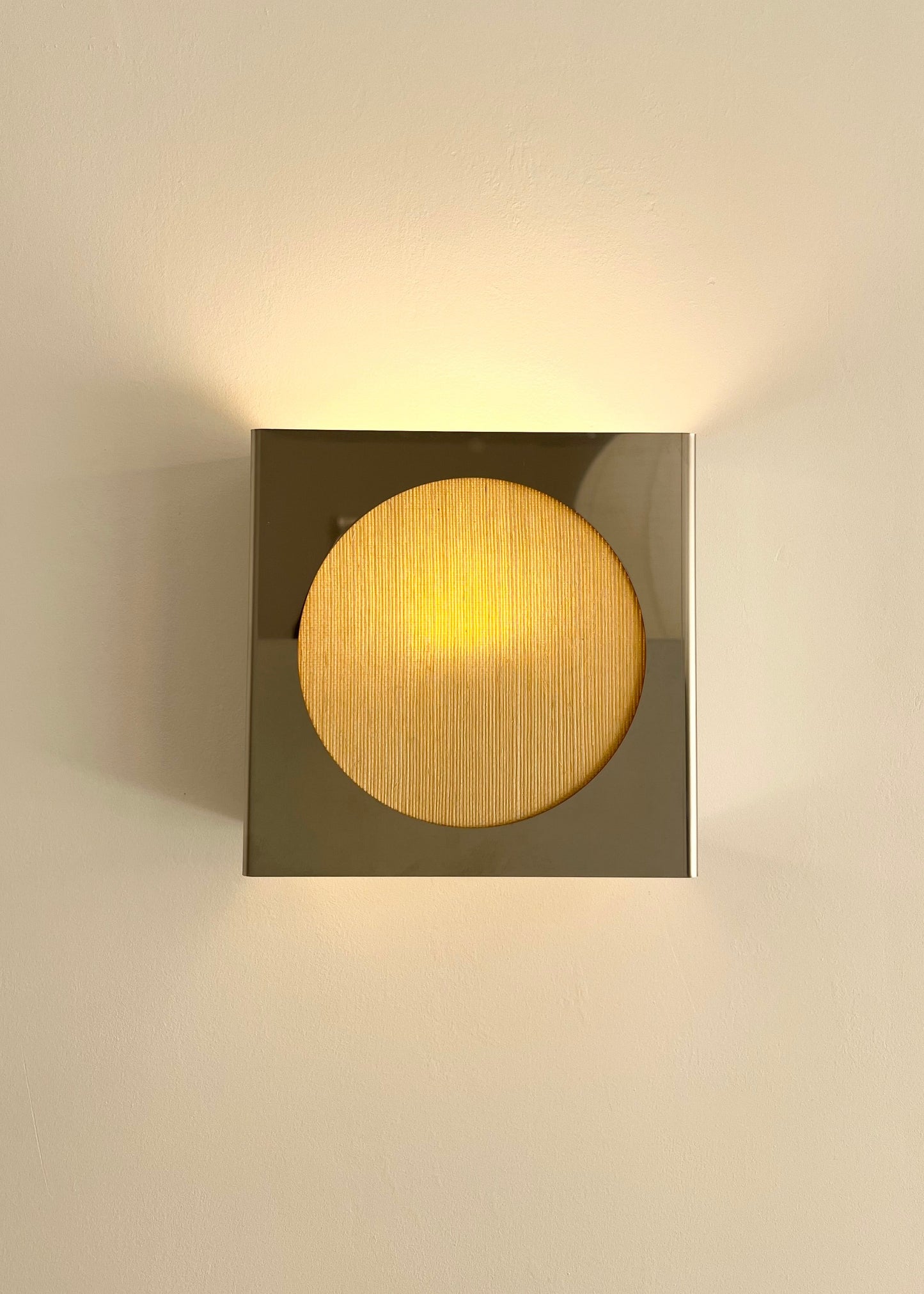 Lampe applique NICOLE ronde beige