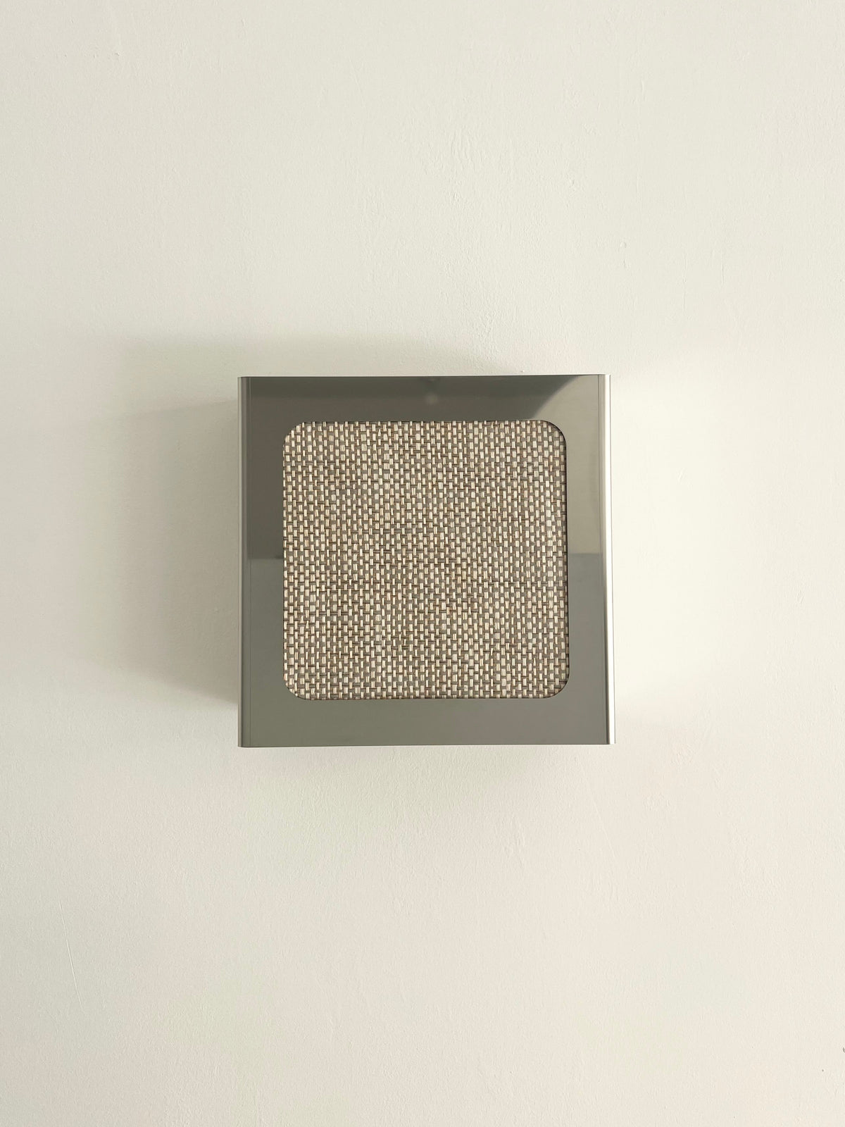 Lampe applique NICOLE carré gris-bleu