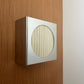 Lampe applique NICOLE ronde motifs rayé blanc