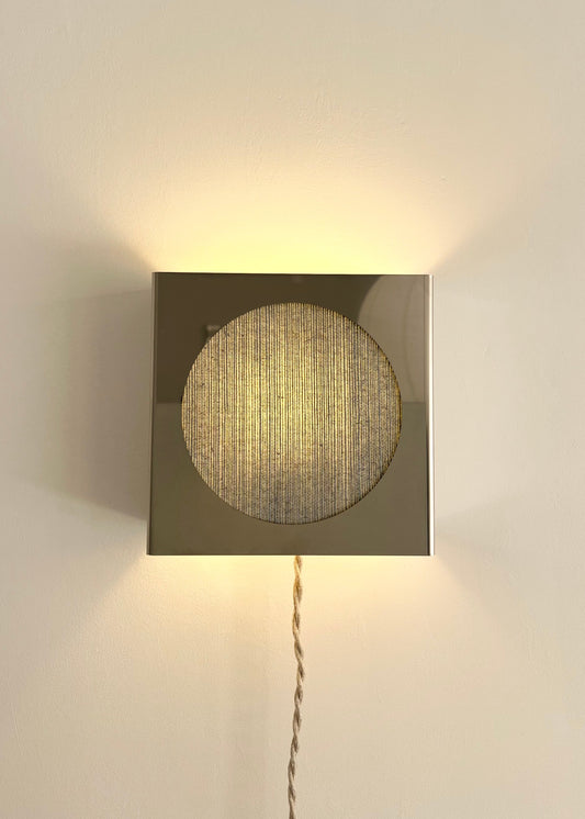 Lampe applique NICOLE ronde bleu