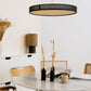 Suspension ECLIPSE en cannage / petite format noir