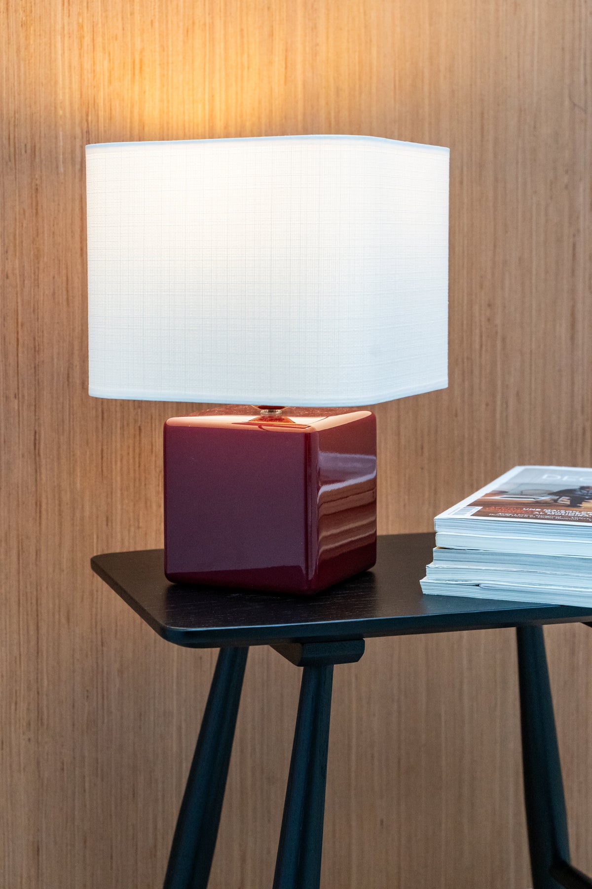 Lampe à poser MELLOW - petit format Bordeaux