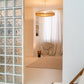Suspension ECLIPSE en cannage / petite format beige