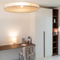 Suspension ECLIPSE en cannage / petite format beige