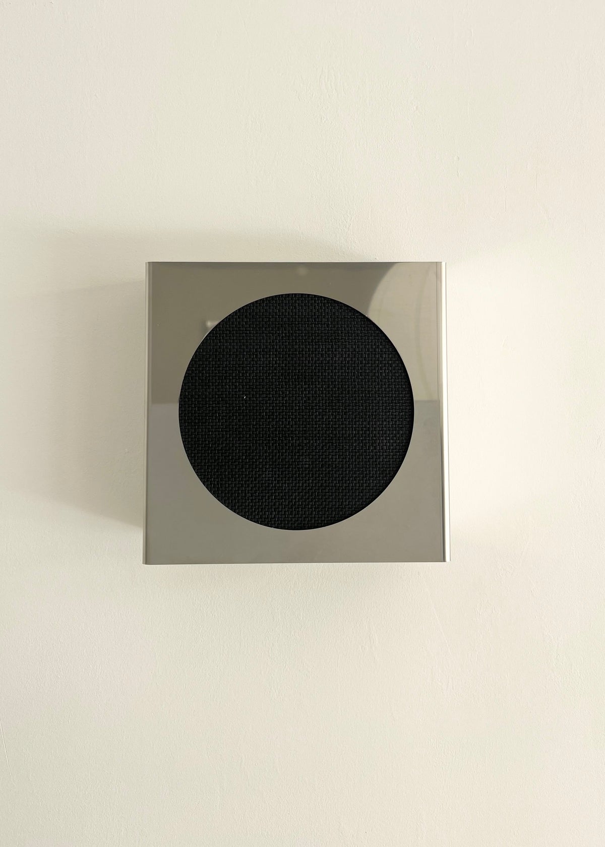 Lampe applique NICOLE ronde noire