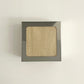 Lampe applique NICOLE carre beige motifs carré