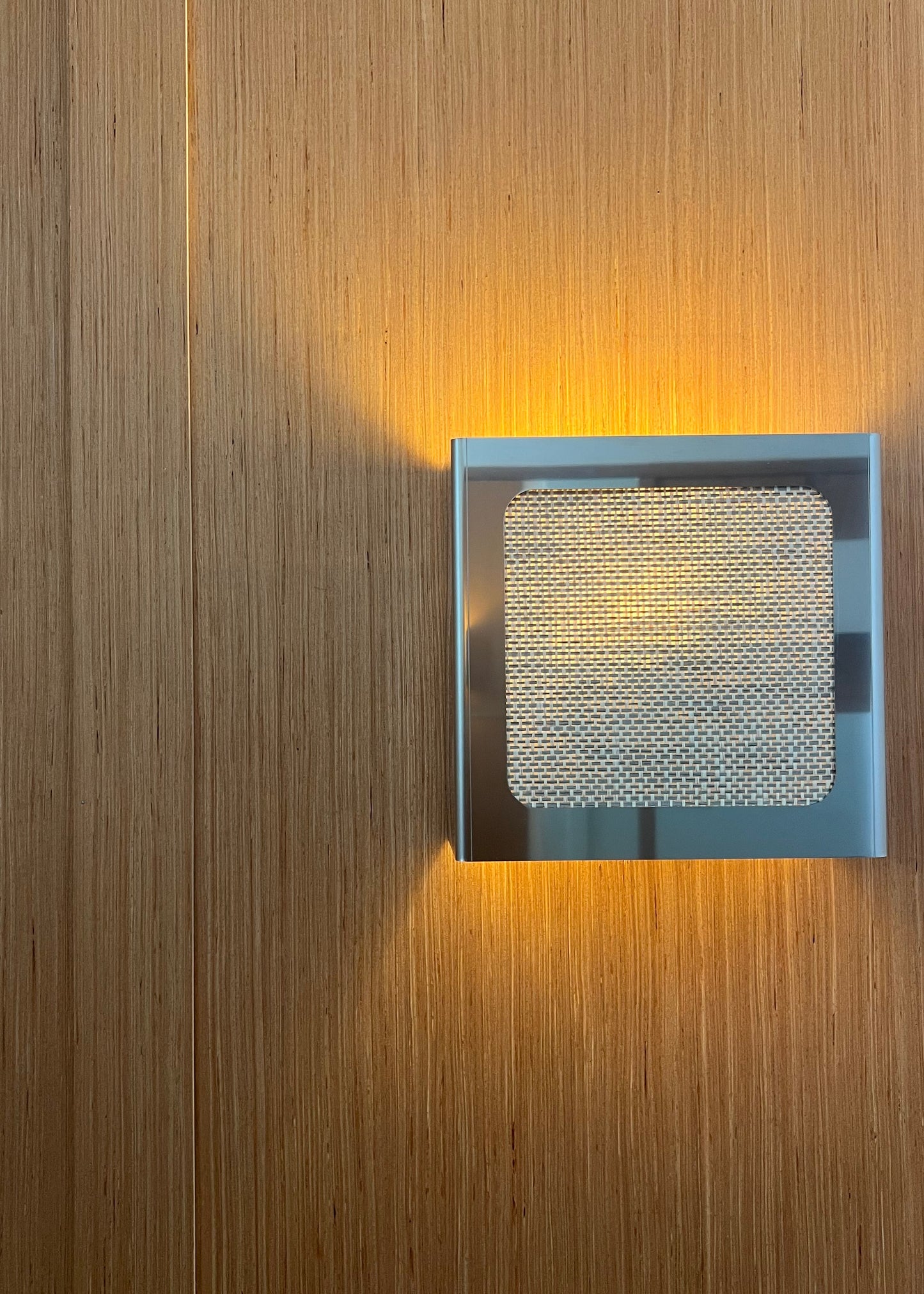Lampe applique NICOLE carré gris-bleu