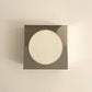 Lampe applique NICOLE ronde blanche