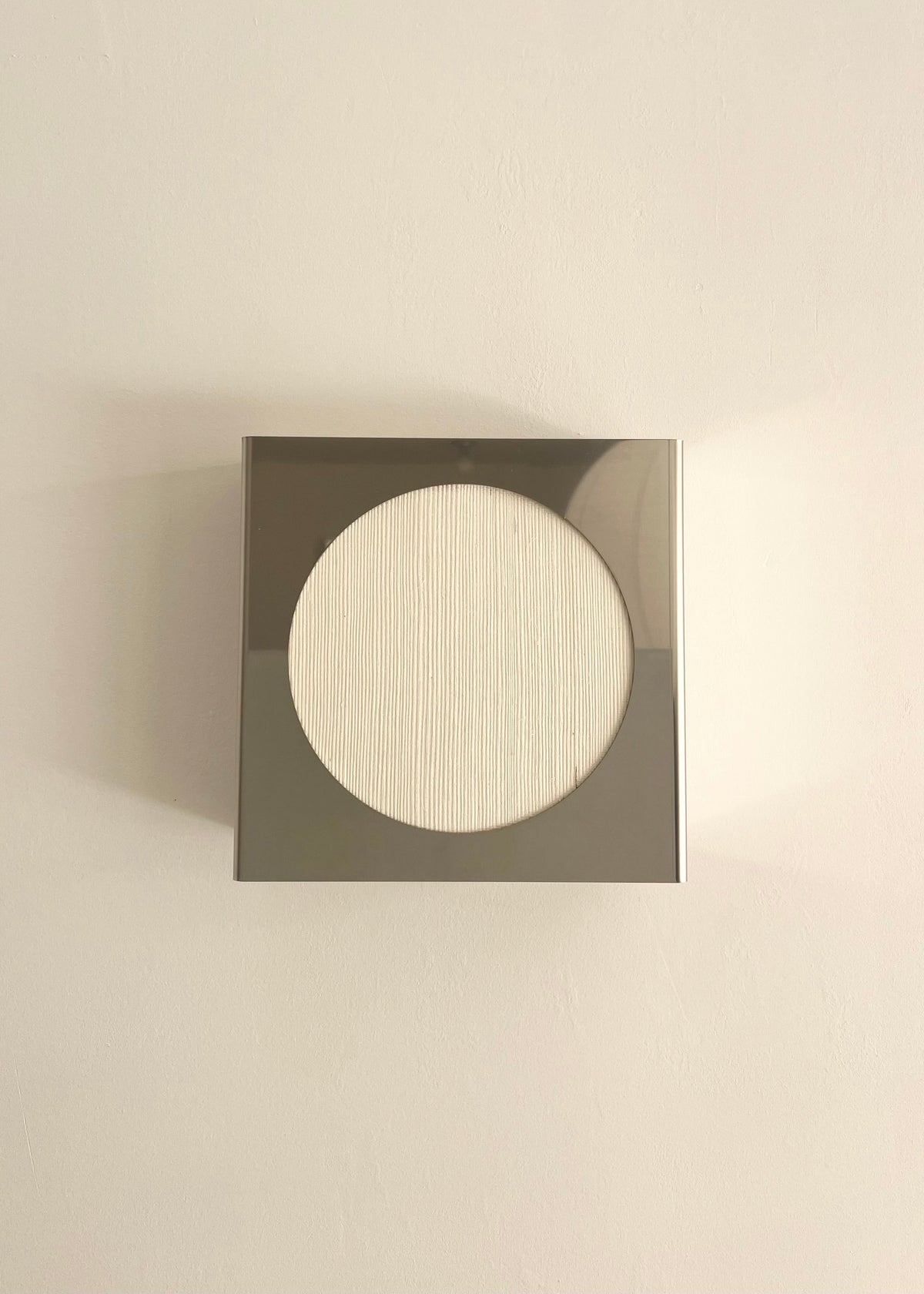 Lampe applique NICOLE ronde blanche
