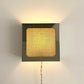 Lampe applique NICOLE carre beige motifs carré