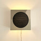 Lampe applique NICOLE ronde noire