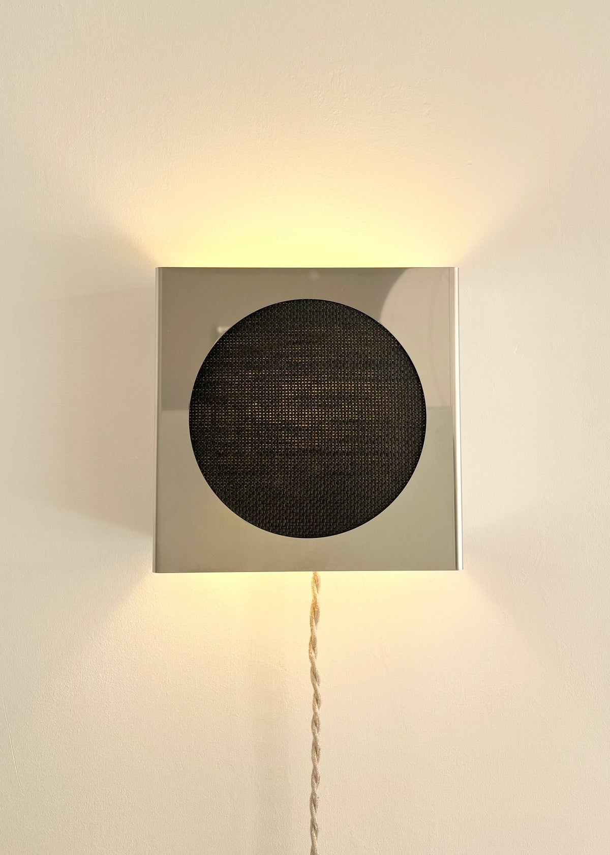 Lampe applique NICOLE ronde noire