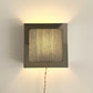 Lampe applique NICOLE carré bleu