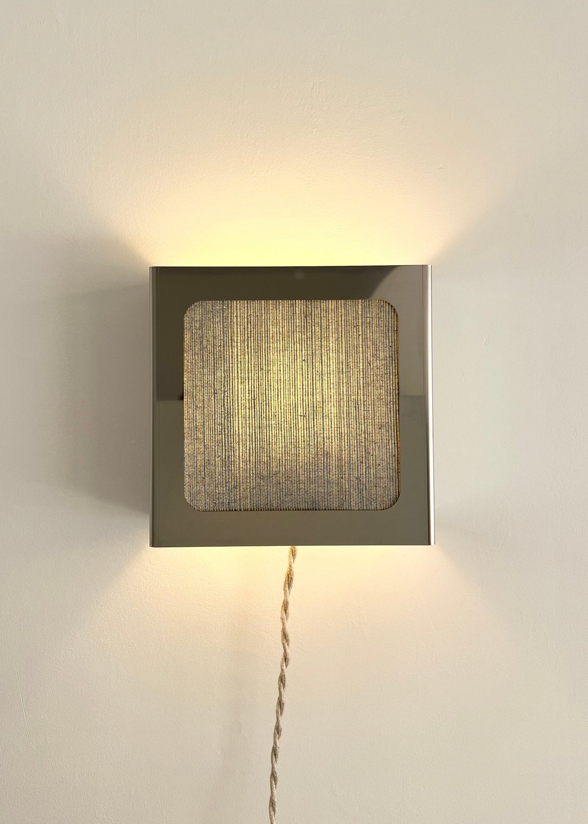 Lampe applique NICOLE carré bleu