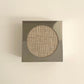 Lampe applique NICOLE ronde gris-bleu