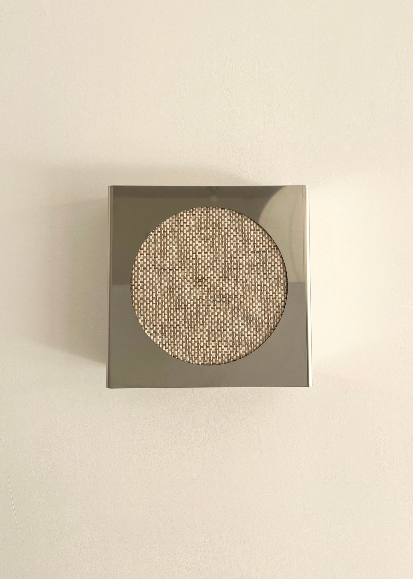 Lampe applique NICOLE ronde gris-bleu