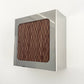 Lampe applique NICOLE carré bambou noyer
