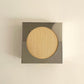 Lampe applique NICOLE ronde beige