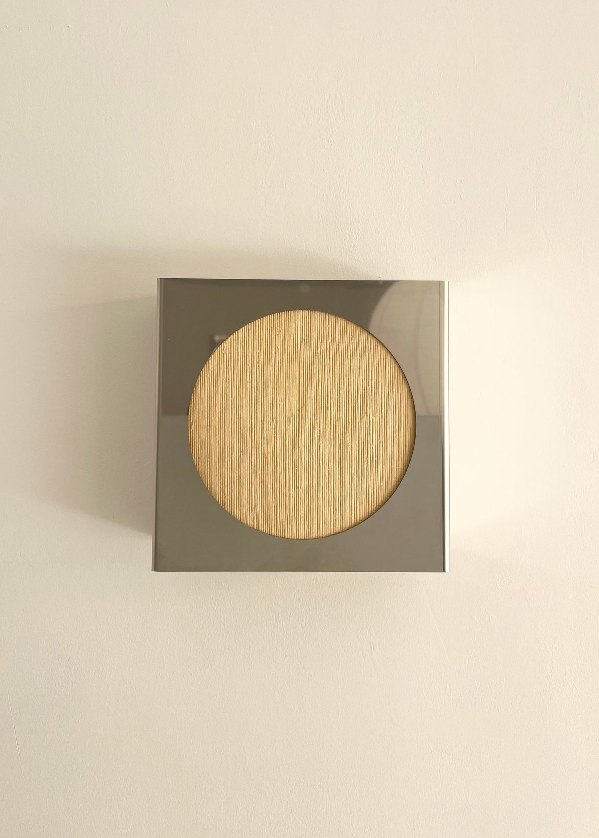 Lampe applique NICOLE ronde beige