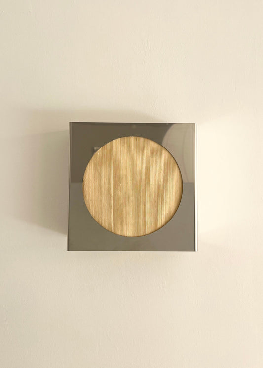 Lampe applique NICOLE ronde beige