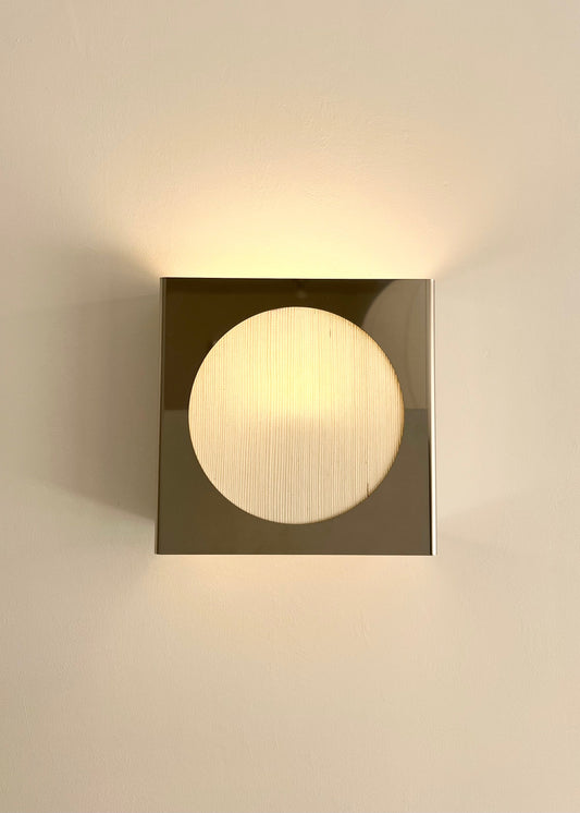 Lampe applique NICOLE ronde blanche
