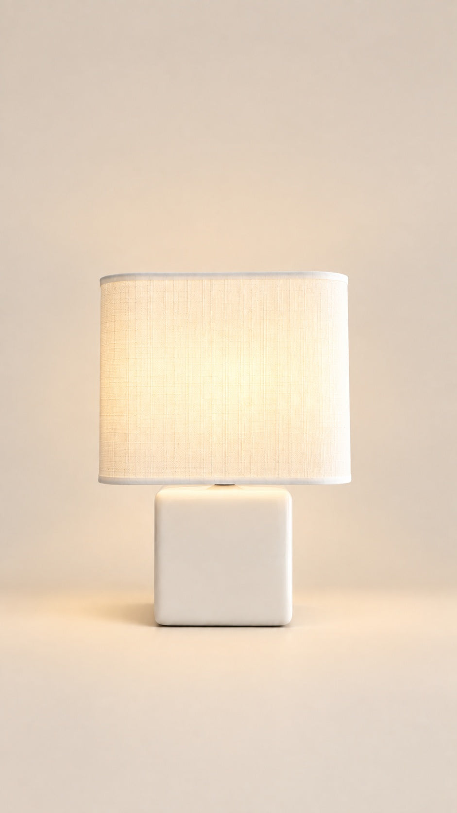 Lampe à poser MELLOW - petit format Blanc crème