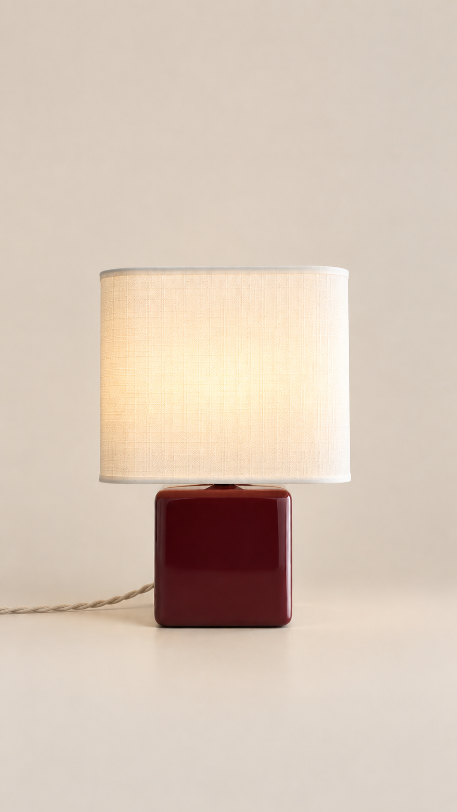 Lampe à poser MELLOW - petit format Bordeaux