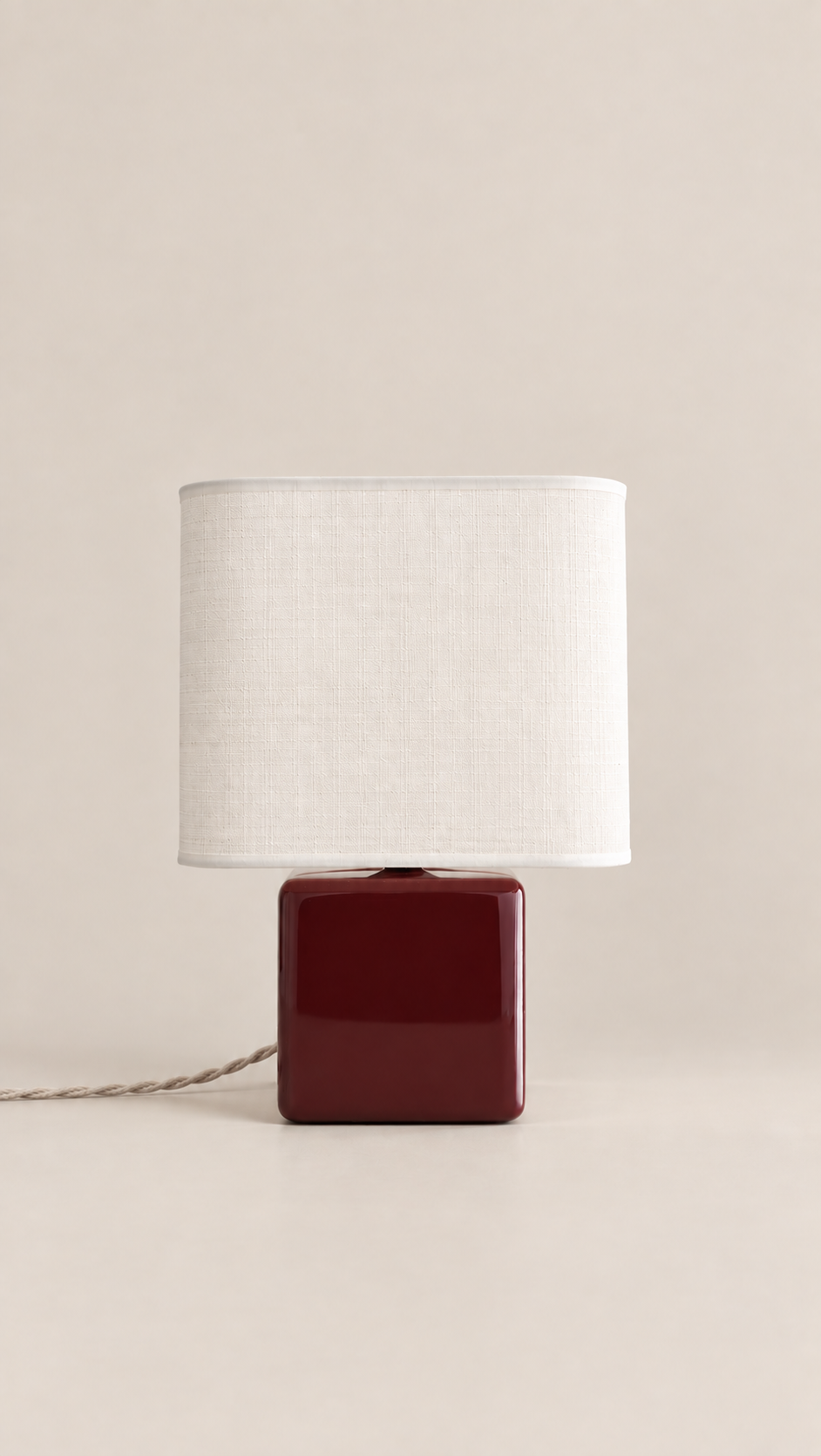 Lampe à poser MELLOW - petit format Bordeaux