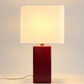 Lampe à poser MELLOW – grand format bordeaux