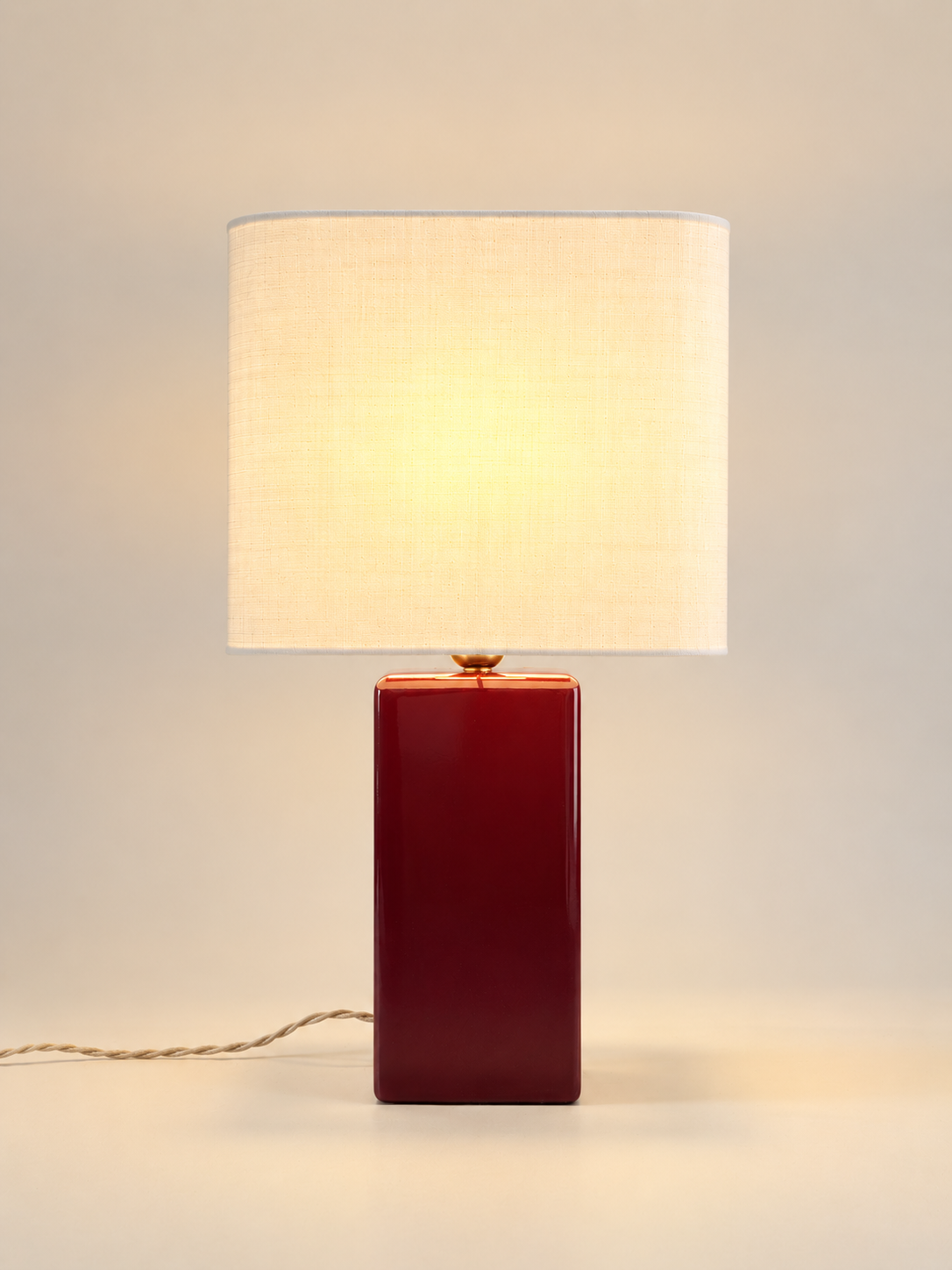 Lampe à poser MELLOW – grand format bordeaux