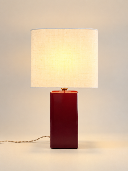 Lampe à poser MELLOW – grand format bordeaux