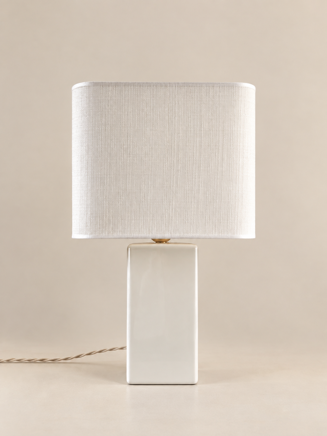 Lampe à poser MELLOW - grand format Blanc crème