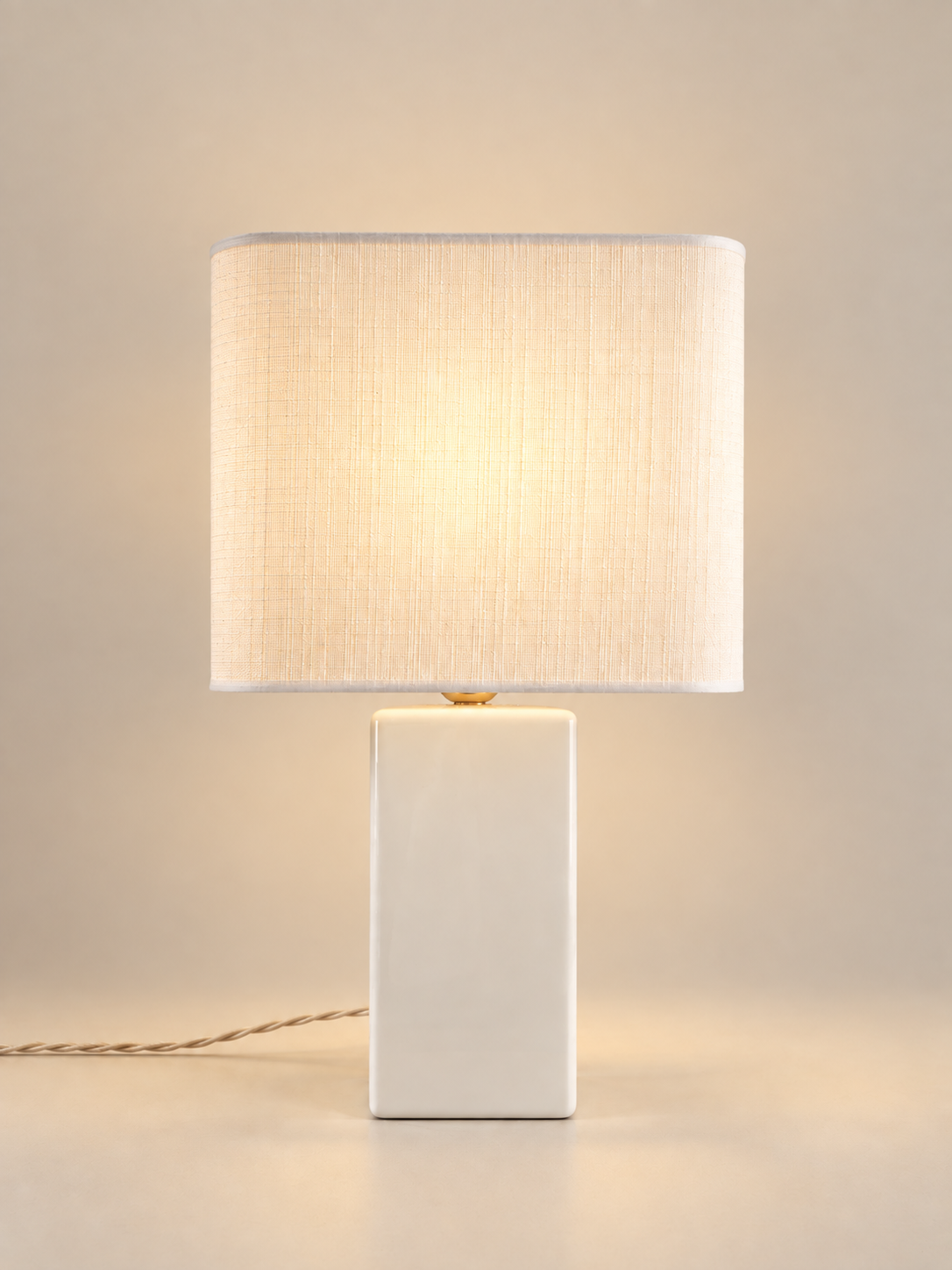 Lampe à poser MELLOW - grand format Blanc crème