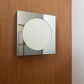 Lampe applique NICOLE ronde blanche