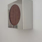 Lampe applique NICOLE ronde bambou noyer