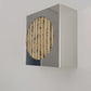 Lampe applique NICOLE ronde motifs rayé chiné
